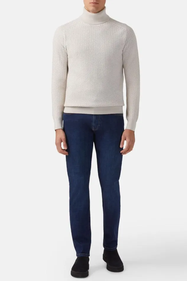 Jeans Men Boggi Milano Dark Blue Stretch Denim Jeans Indigo Jeans Men Boggi Milano Dark Blue Stretch Denim Jeans Indigo