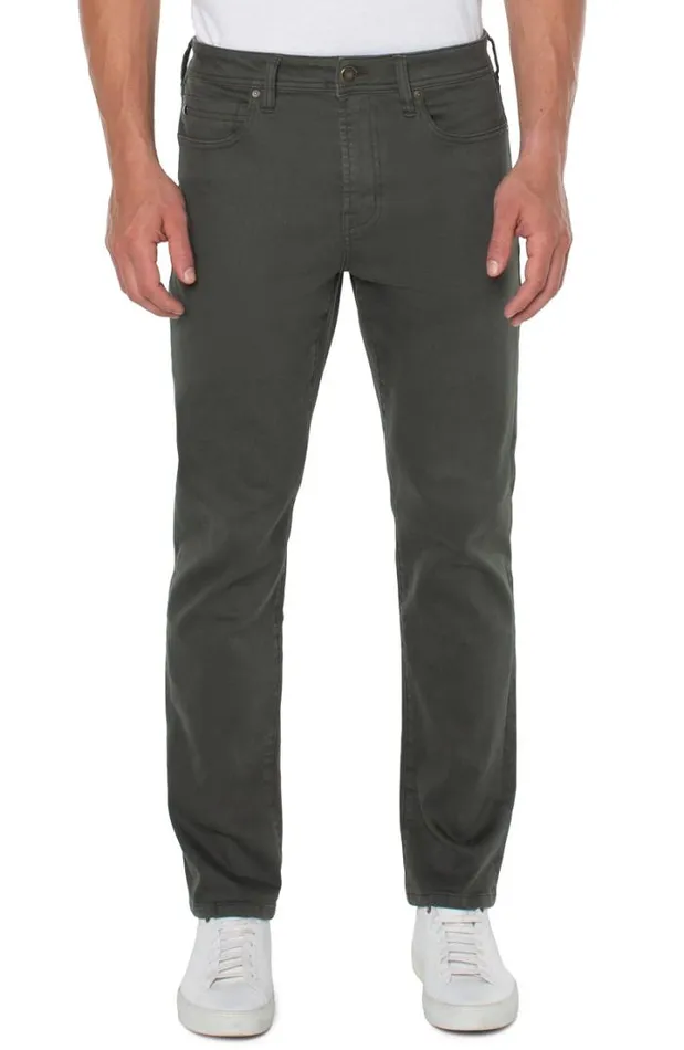JEANS Men Liverpool Los Angeles KINGSTON MODERN STRAIGHT COLORED DENIM Bottle Green JEANS Men Liverpool Los Angeles KINGSTON MODERN STRAIGHT COLORED DENIM Bottle Green