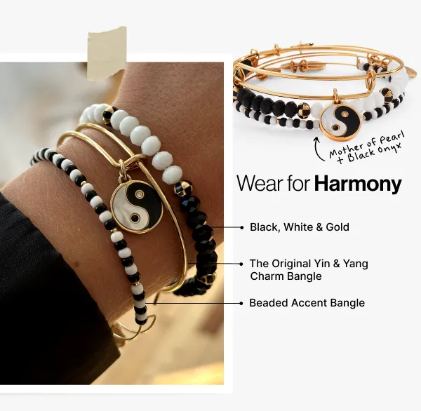 Jewelry Sets Women Alex And Ani Mother Of Pearl Yin Yang Bangles Set Of 3 Gold