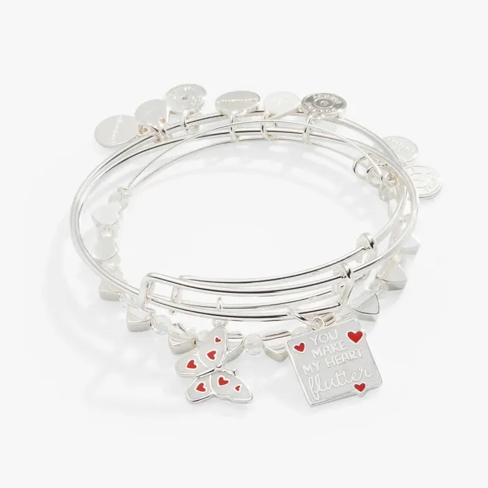 Jewelry Sets Women Alex And Ani You Make My Heart Flutter039 Charm Bangle Set Of 3 Silver Jewelry Sets Women Alex And Ani You Make My Heart Flutter039 Charm Bangle Set Of 3 Silver