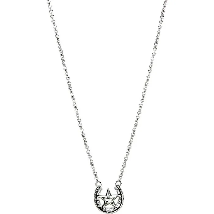 Jewelry Women Justin Boots Horseshoe Necklace Silver 040grey041