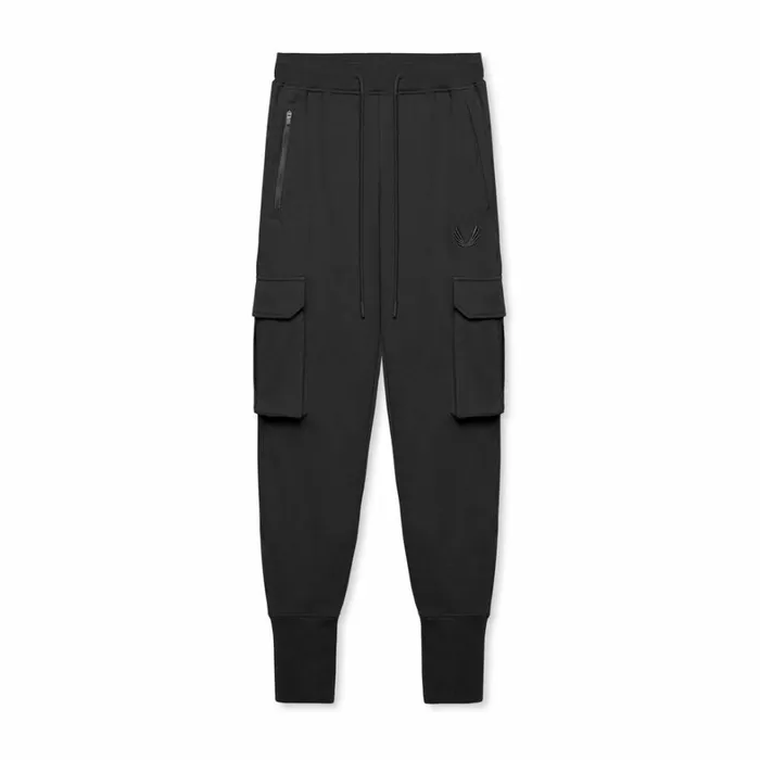 Joggers and Pants Men ASRV TechTerry Cargo High Rib Jogger Black