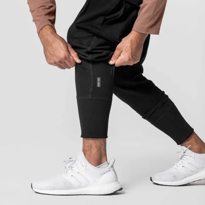 Joggers and Pants Men ASRV TechTerry Cargo High Rib Jogger Black