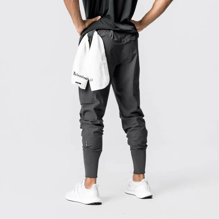 Joggers and Pants Men ASRV TetraLite Inlay Pocket High Rib Jogger Space Grey