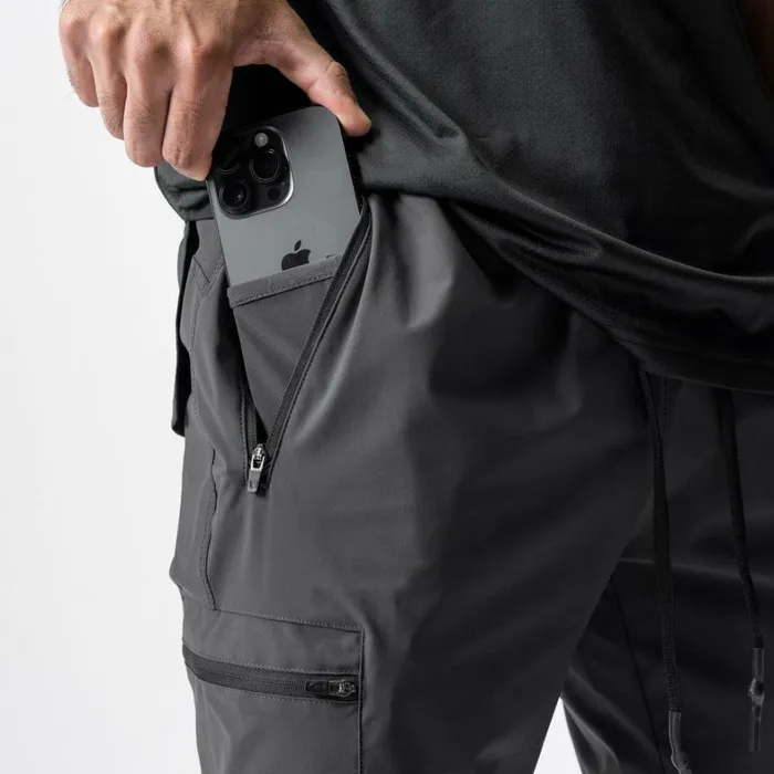Joggers and Pants Men ASRV TetraLite Inlay Pocket High Rib Jogger Space Grey