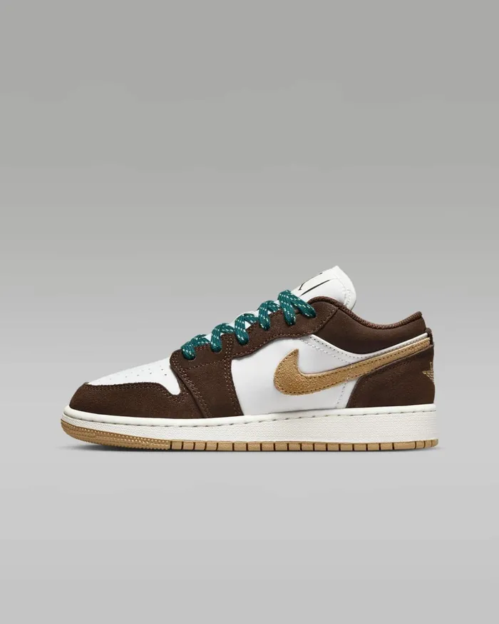 Jordan Kids Nike Air Jordan 1 Low SE Browntwinesailbrown