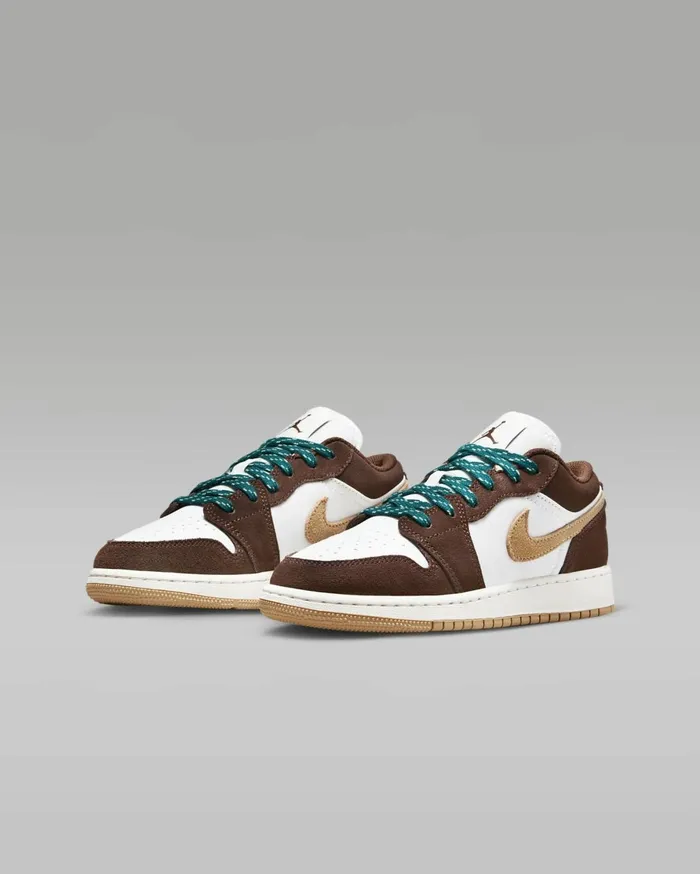 Jordan Kids Nike Air Jordan 1 Low SE Browntwinesailbrown