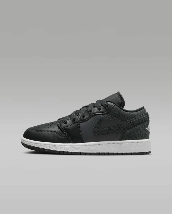 Jordan Kids Nike Air Jordan 1 Low SE Offnoirwhiteblackblack