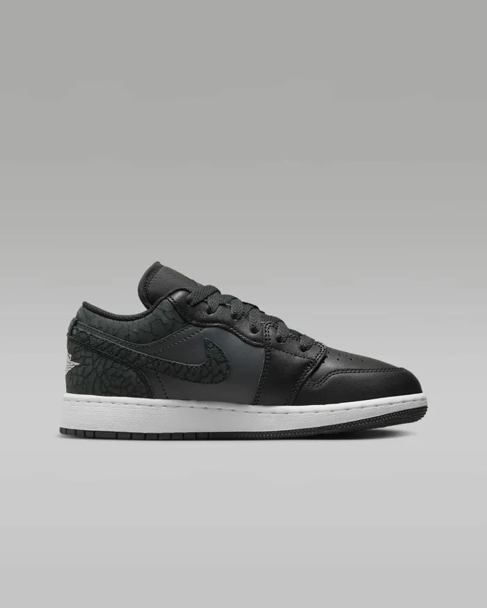 Jordan Kids Nike Air Jordan 1 Low SE Offnoirwhiteblackblack