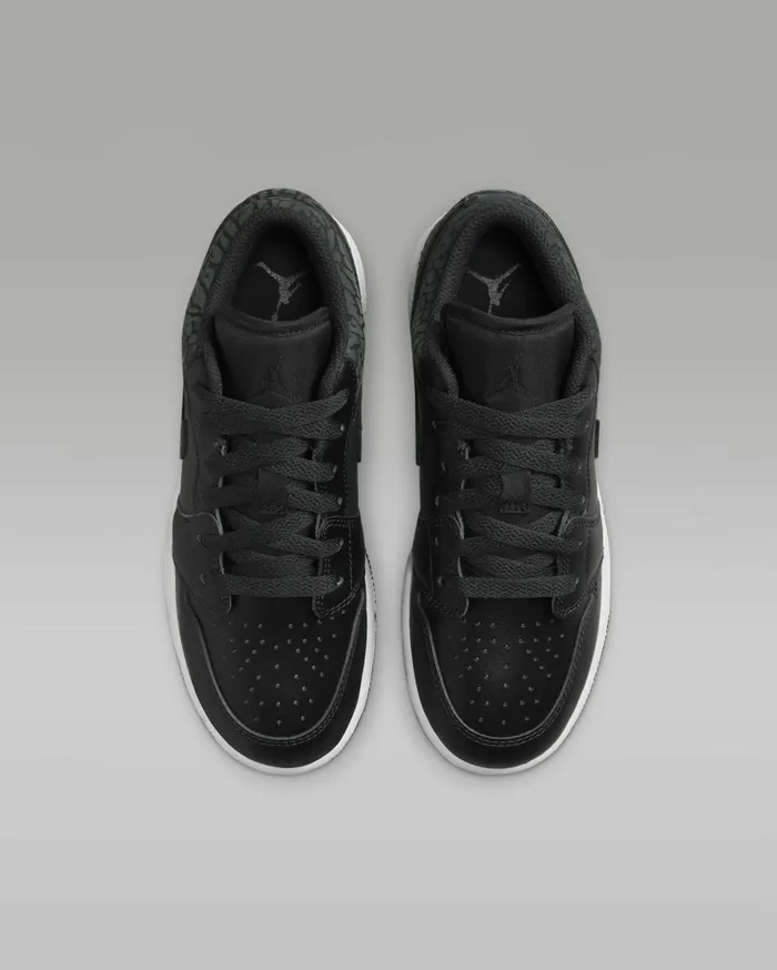 Jordan Kids Nike Air Jordan 1 Low SE Offnoirwhiteblackblack