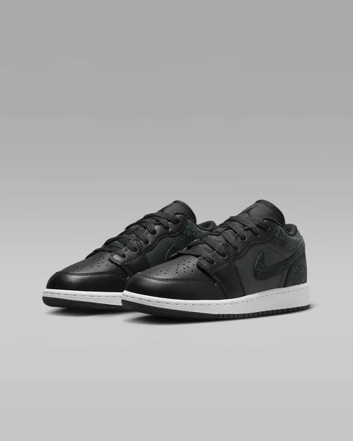 Jordan Kids Nike Air Jordan 1 Low SE Offnoirwhiteblackblack