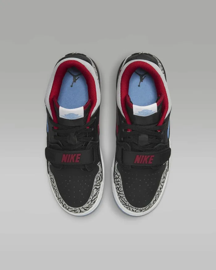 Jordan Kids Nike Air Jordan Legacy 312 Low Blackvalour Blueuniversity Redwolf Grey