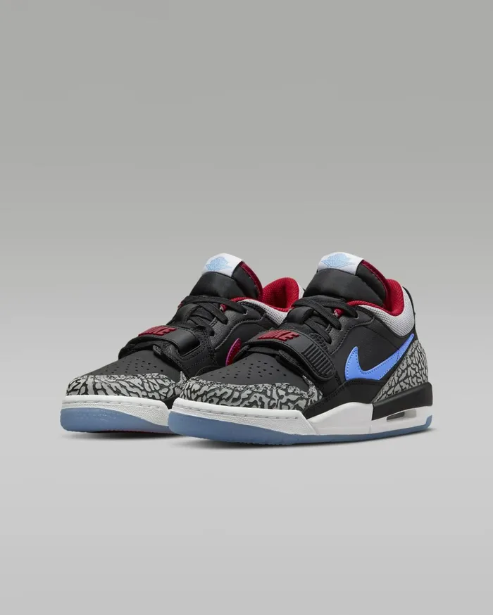 Jordan Kids Nike Air Jordan Legacy 312 Low Blackvalour Blueuniversity Redwolf Grey