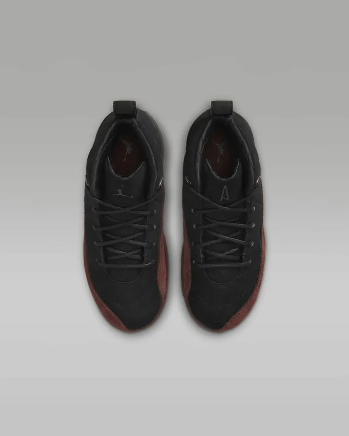Jordan Kids Nike Jordan 12 X A Ma Manire Blackburgundy Crushblack
