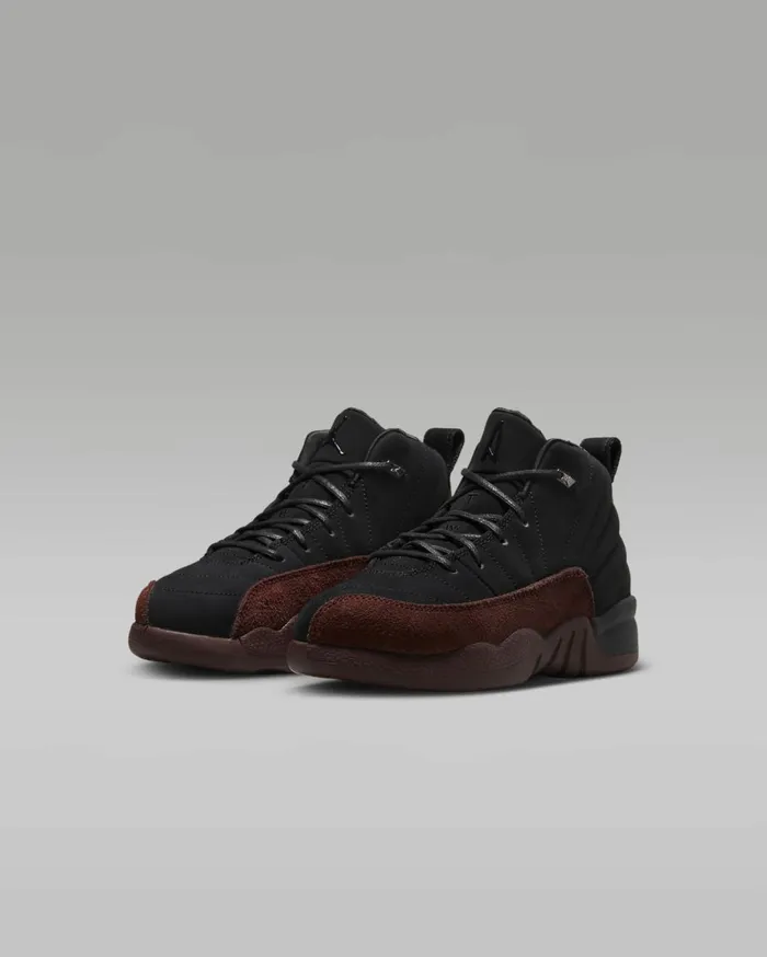 Jordan Kids Nike Jordan 12 X A Ma Manire Blackburgundy Crushblack