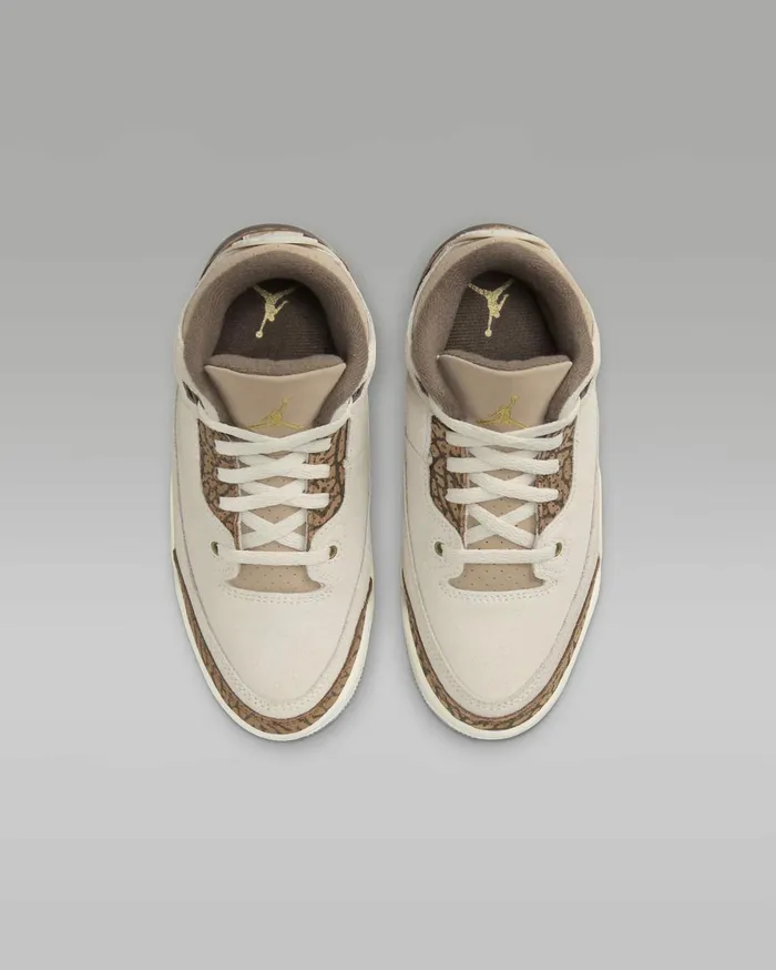 Jordan Kids Nike Jordan 3 Retro Light Orewood Brownlight British Tanpalominometallic Gold