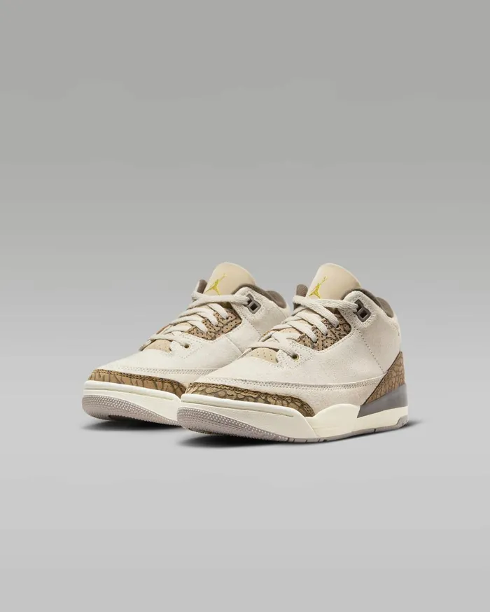 Jordan Kids Nike Jordan 3 Retro Light Orewood Brownlight British Tanpalominometallic Gold