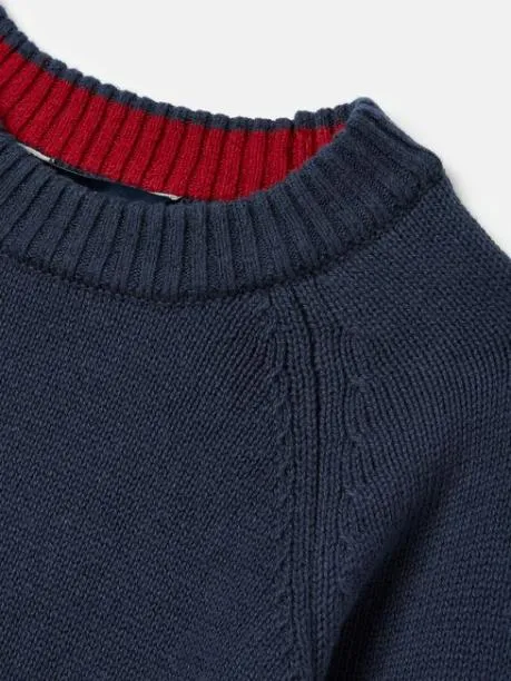 Jumpers and Knitwear Boys Joules Navy Blue Festive Knitted Jumper