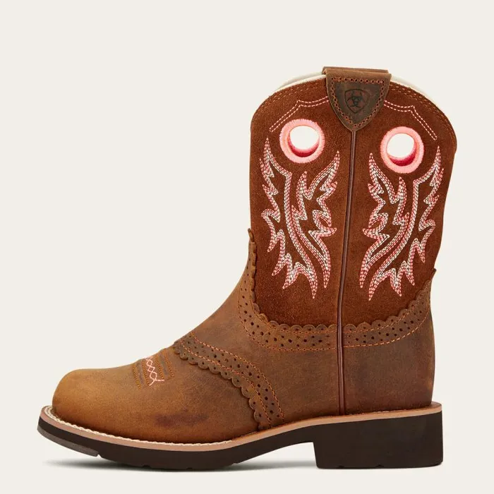 Kids Big Kids039 Footwear Ariat Fatbaby Cowgirl Western Boot Powder Brown