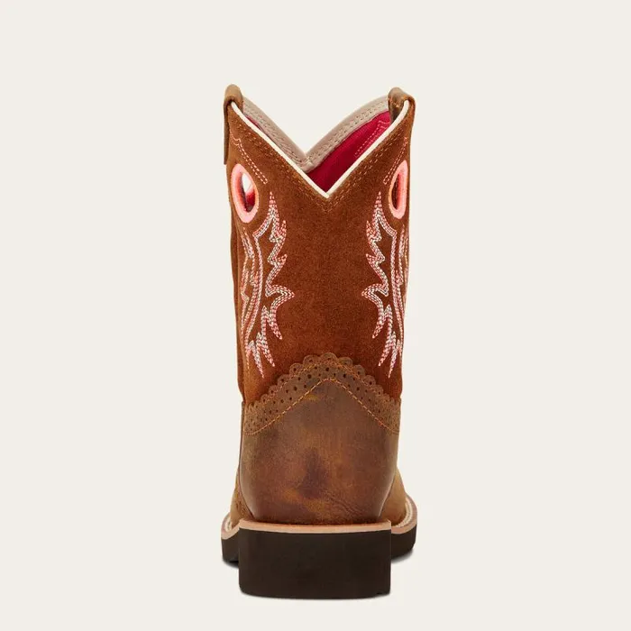 Kids Big Kids039 Footwear Ariat Fatbaby Cowgirl Western Boot Powder Brown