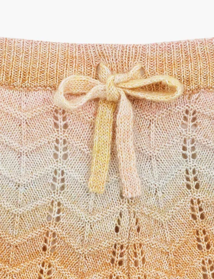 Kids Clothing Zimmermann Tallow Chevron Knit Short Multi