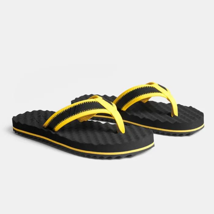 Kids Footwear Men James Perse YOSEMITE Sport Flip Flop Kids Blackyellow