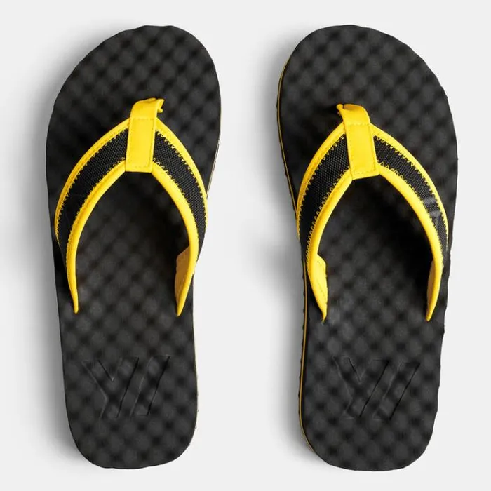 Kids Footwear Men James Perse YOSEMITE Sport Flip Flop Kids Blackyellow