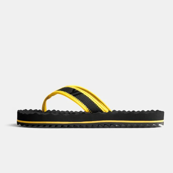 Kids Footwear Men James Perse YOSEMITE Sport Flip Flop Kids Blackyellow