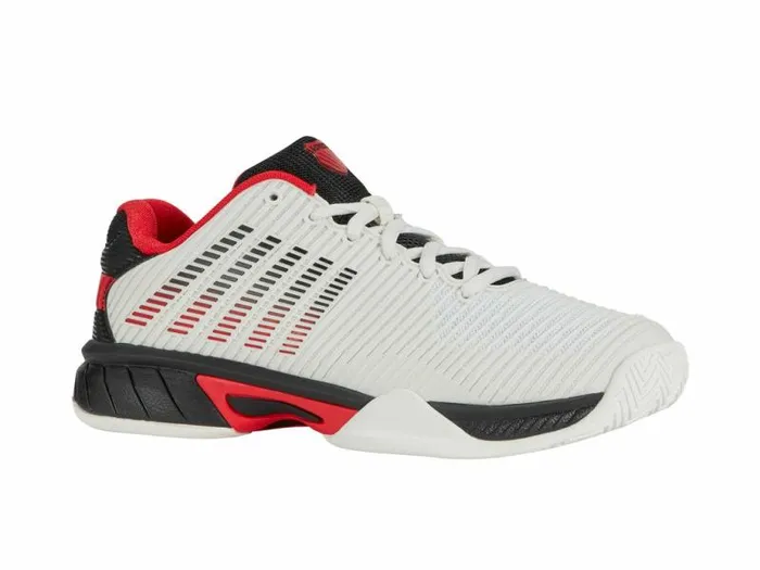 Kids KSwiss Teens 816 Years HYPERCOURT EXPRESS 2 Bright Whitestretch Limohigh Risk Red