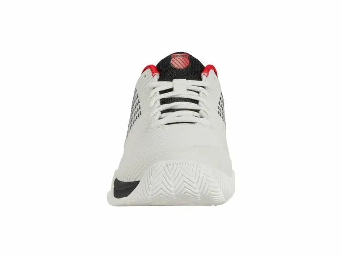 Kids KSwiss Teens 816 Years HYPERCOURT EXPRESS 2 Bright Whitestretch Limohigh Risk Red