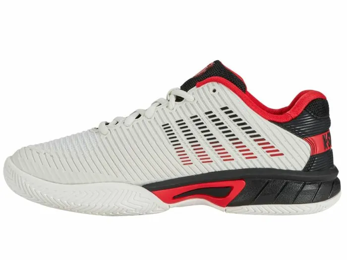 Kids KSwiss Teens 816 Years HYPERCOURT EXPRESS 2 Bright Whitestretch Limohigh Risk Red