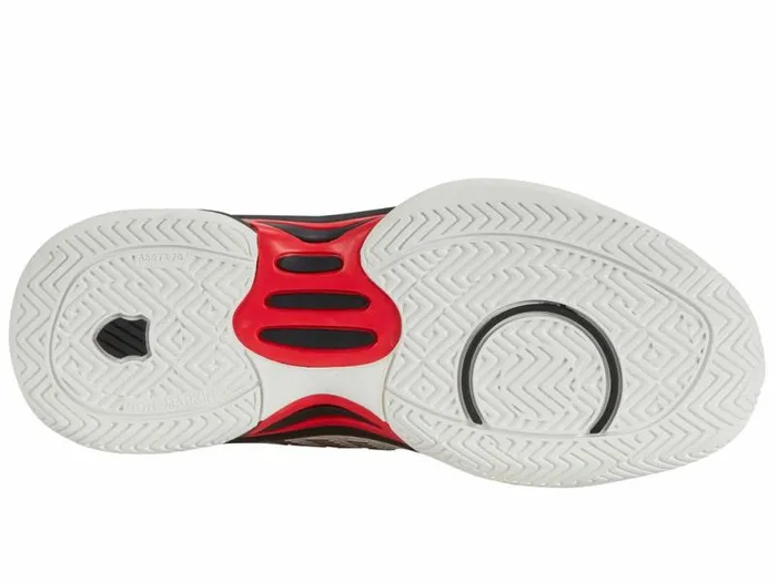 Kids KSwiss Teens 816 Years HYPERCOURT EXPRESS 2 Bright Whitestretch Limohigh Risk Red