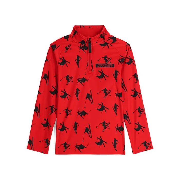 Kids Ski Day Half Zip Volcano Spyder Fleece