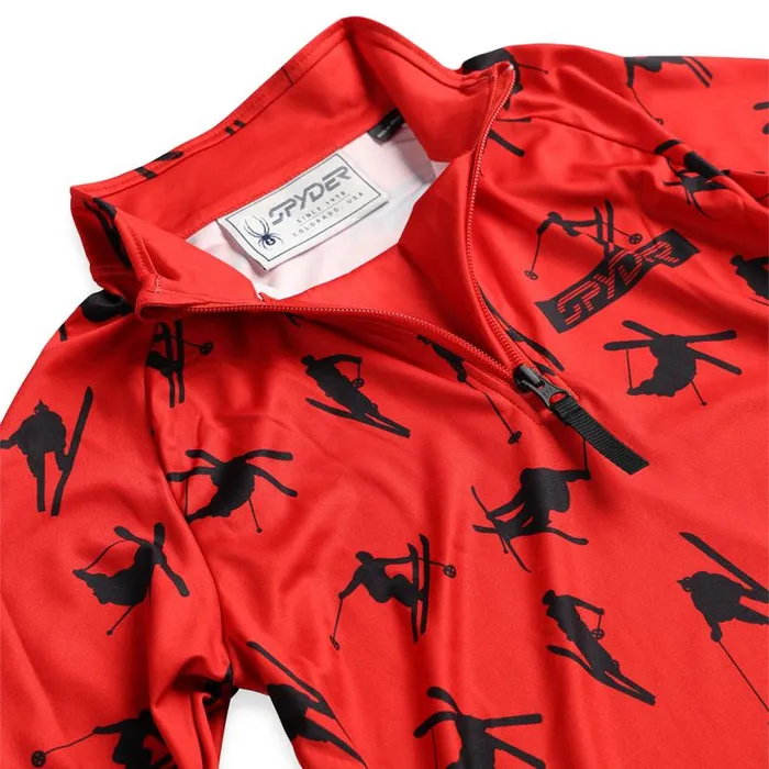 Kids Ski Day Half Zip Volcano Spyder Fleece