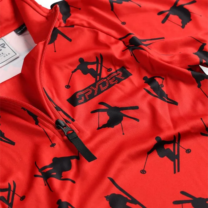 Kids Ski Day Half Zip Volcano Spyder Fleece