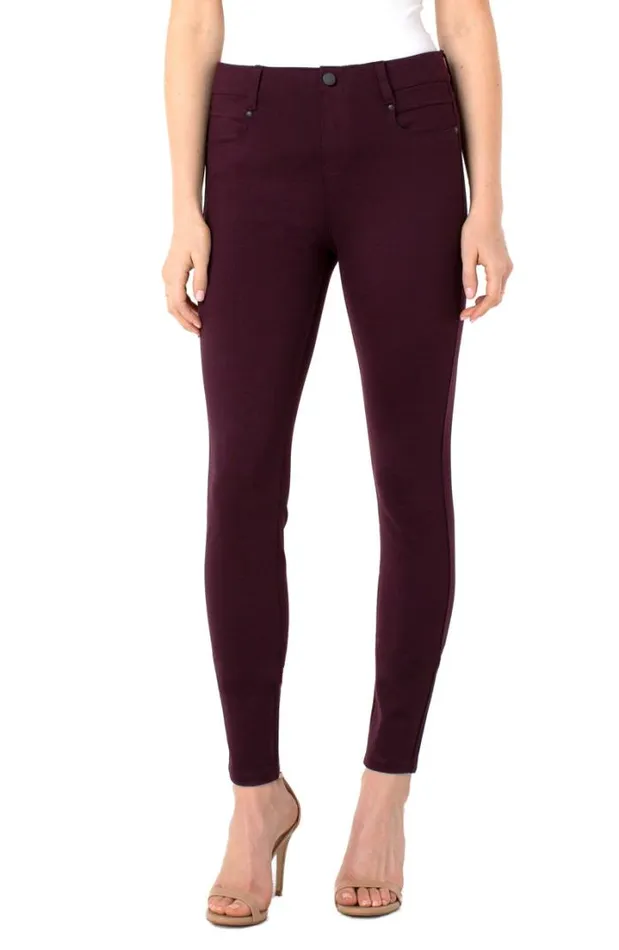 KNIT PULLONS Women Liverpool Los Angeles THE GIA GLIDER STRETCH KNIT Aubergine KNIT PULLONS Women Liverpool Los Angeles THE GIA GLIDER STRETCH KNIT Aubergine
