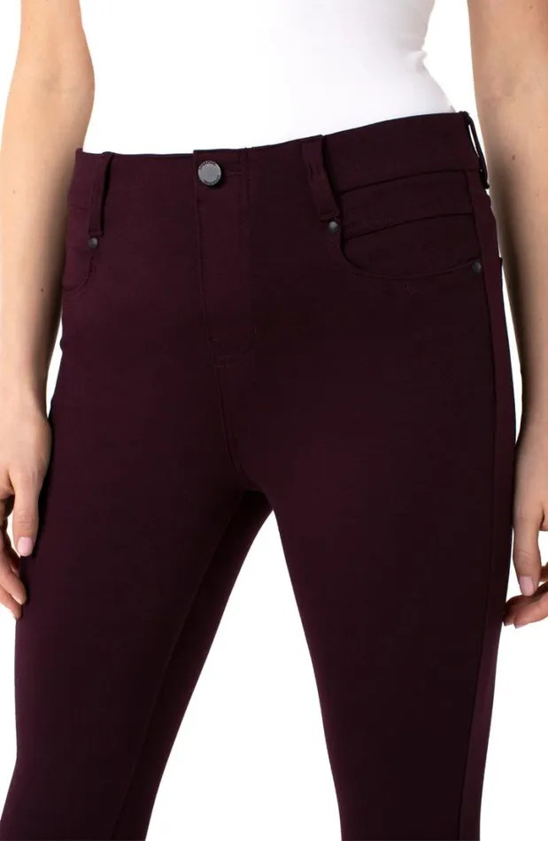 KNIT PULLONS Women Liverpool Los Angeles THE GIA GLIDER STRETCH KNIT Aubergine