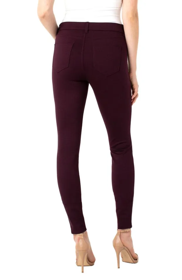KNIT PULLONS Women Liverpool Los Angeles THE GIA GLIDER STRETCH KNIT Aubergine