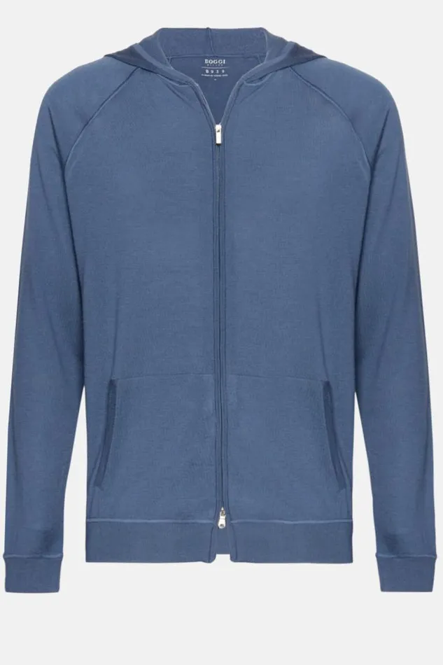 Knitwear Men Boggi Milano Air Force Blue Merino Wool FullZip Hoodie Airblue Knitwear Men Boggi Milano Air Force Blue Merino Wool FullZip Hoodie Airblue