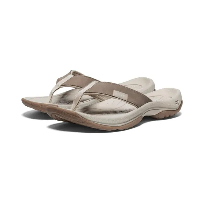 Kona Flip BrindleSilver Birch Leather FlipFlop Women KEEN Casual Kona Flip BrindleSilver Birch Leather FlipFlop Women KEEN Casual