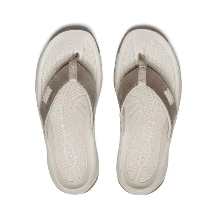 Kona Flip BrindleSilver Birch Leather FlipFlop Women KEEN Casual Kona Flip BrindleSilver Birch Leather FlipFlop Women KEEN Casual
