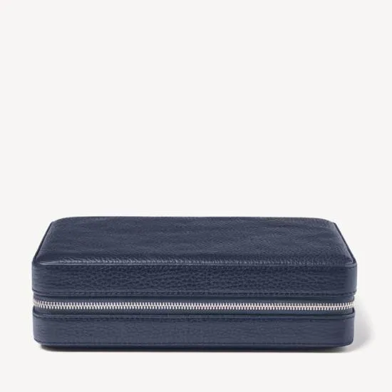 Large Travel Jewellery Case Navy Pebble Women Aspinal Of London Jewellery Boxes Large Travel Jewellery Case Navy Pebble Women Aspinal Of London Jewellery Boxes