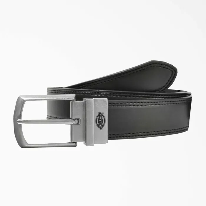 Leather Reversible Belt Black Black bk Men Dickies Belts and Suspenders