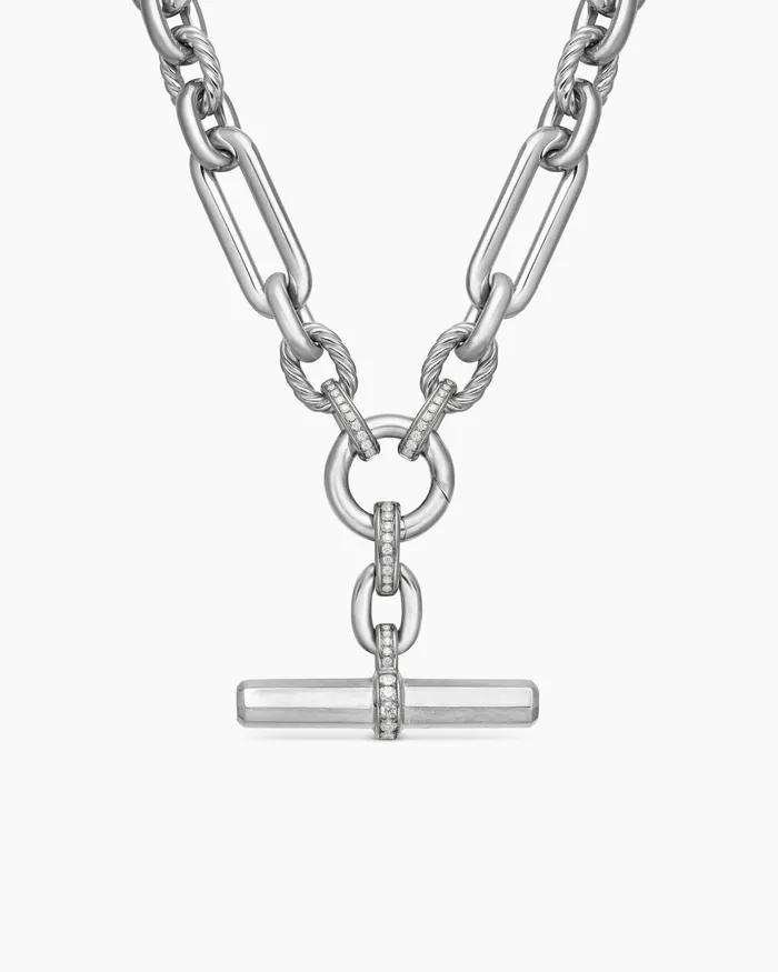 Lexington Chain Necklace In Sterling Silver With Diamonds 98mm Women David Yurman Chain Lexington Chain Necklace In Sterling Silver With Diamonds 98mm Women David Yurman Chain