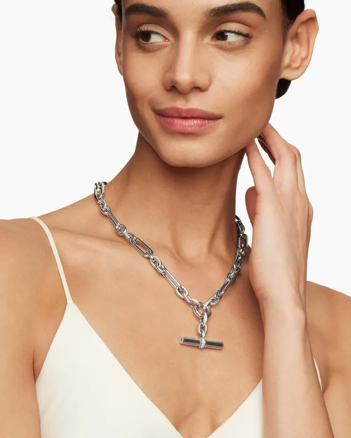 Lexington Chain Necklace In Sterling Silver With Diamonds 98mm Women David Yurman Chain Lexington Chain Necklace In Sterling Silver With Diamonds 98mm Women David Yurman Chain
