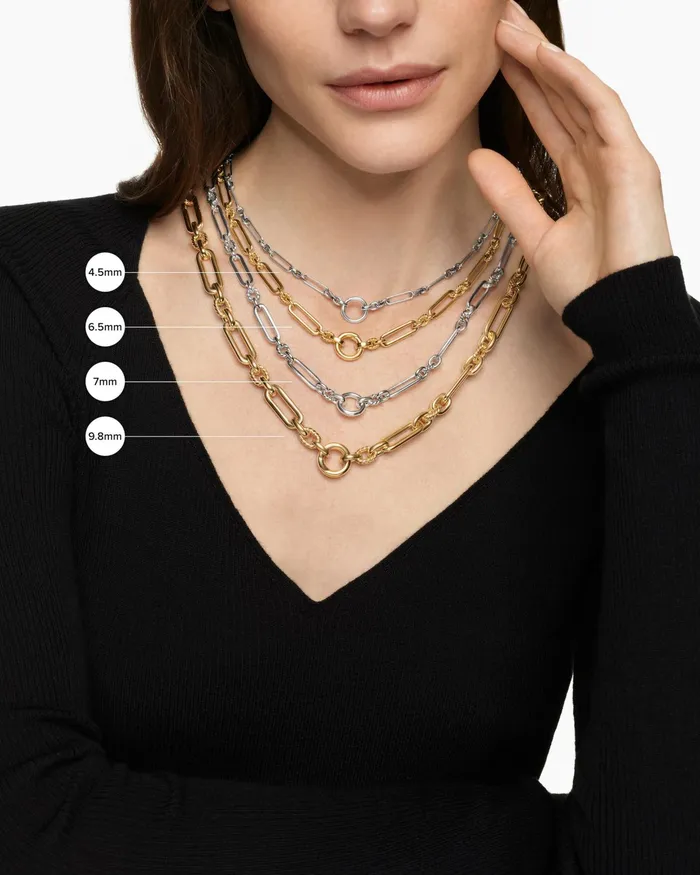 Lexington Chain Necklace In Sterling Silver With Diamonds 98mm Women David Yurman Chain Lexington Chain Necklace In Sterling Silver With Diamonds 98mm Women David Yurman Chain