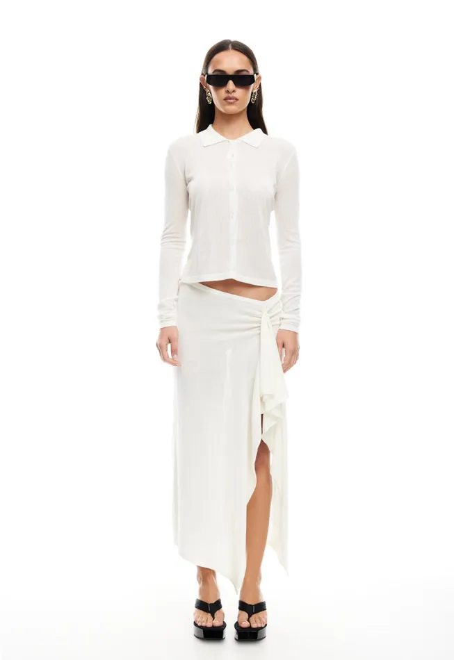 Lioness Fashion BANKS MIDI SKIRT Ivory Women Skirts Lioness Fashion BANKS MIDI SKIRT Ivory Women Skirts