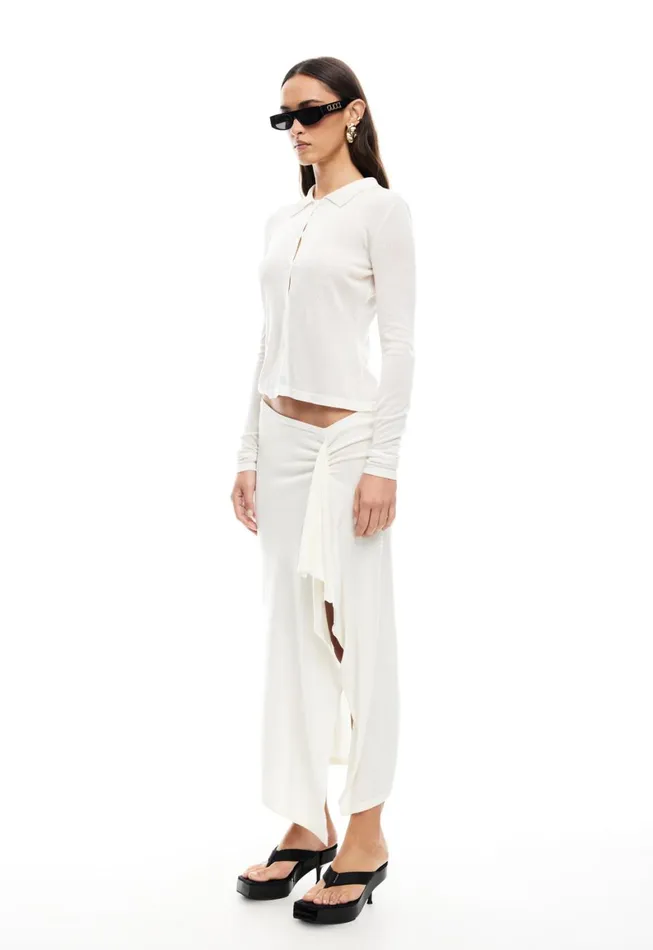 Lioness Fashion BANKS MIDI SKIRT Ivory Women Skirts Lioness Fashion BANKS MIDI SKIRT Ivory Women Skirts