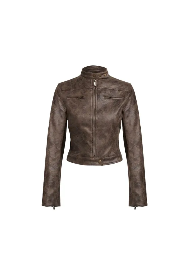 Lioness Fashion BELLA MOTO JACKET Chocolate Women Outerwear