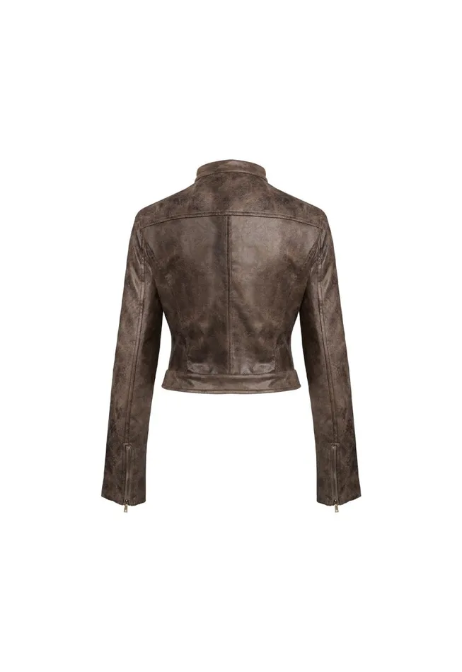 Lioness Fashion BELLA MOTO JACKET Chocolate Women Outerwear